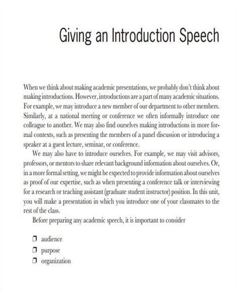 what to write in an introduction of a presentation