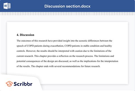 what to write in the discussion section of a thesis