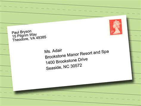 what to write on a letter to send