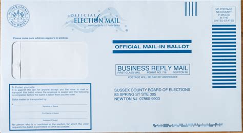what to write on mail in ballot envelope