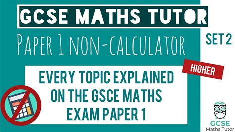 what topics are in maths paper 1 higher edexcel