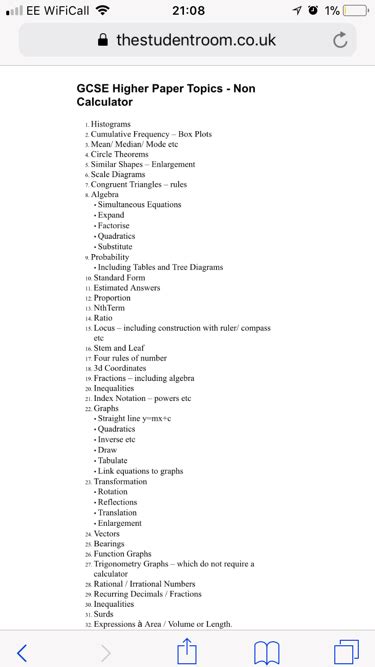 what topics are in paper 1 maths edexcel