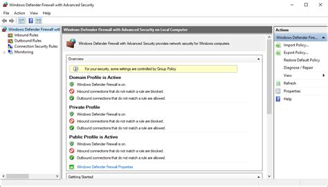 what type of firewall is windows defender firewall