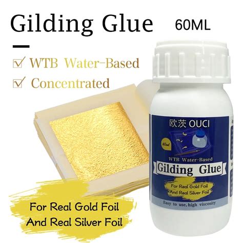 what type of glue to use for gold leaf