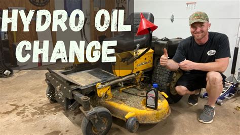 what type of oil is used in a cub cadet hydrostatic transmission