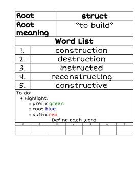 what words have struct in them