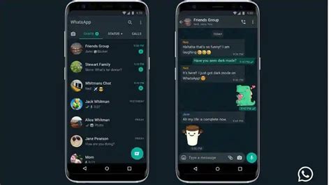 whatsapp dark mode