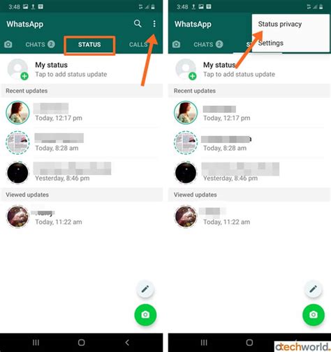 Cara Mengatur Status Privacy di WhatsApp GB