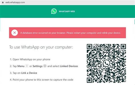whatsapp web error