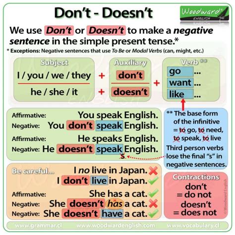 when to use don't and not