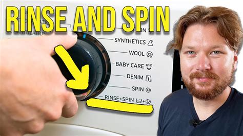when to use rinse and spin cycle