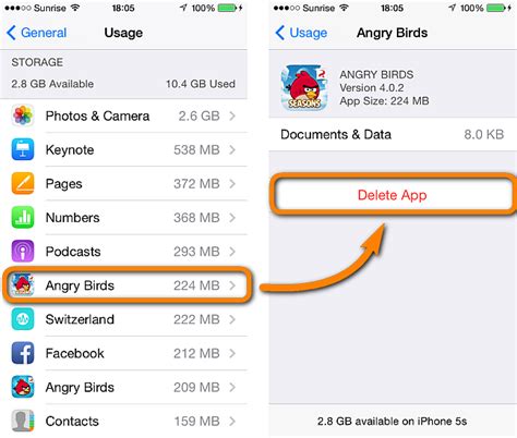 when you delete an app does it delete all the data