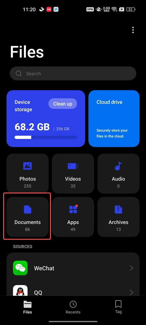 where are my saved pdf. files on android