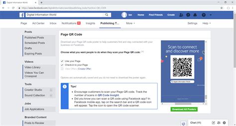 where can i see my facebook code