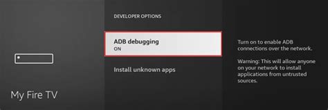 where do i find adb debugging on firestick