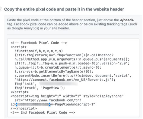 where do i get my facebook pixel code