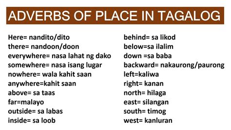 where here in tagalog