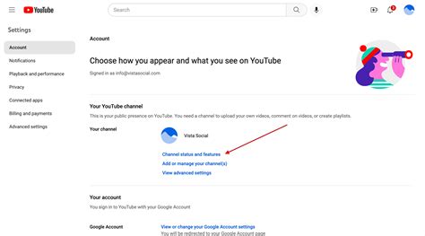 where is advanced features on youtube