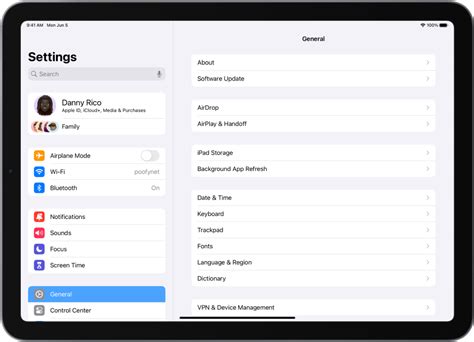where is apps in settings on ipad