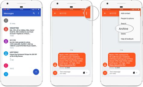 where is archived messages on android phone