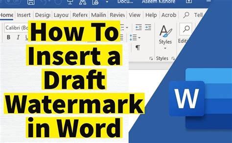 where is draft in word