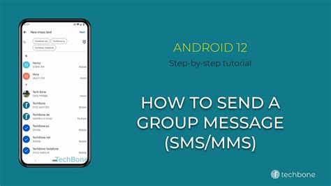 where is group message settings in android