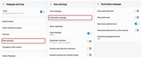 where is mms setting on android