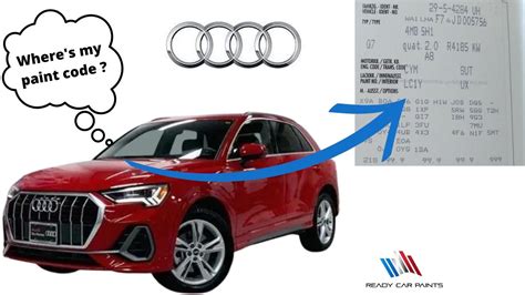 where is my audi paint code