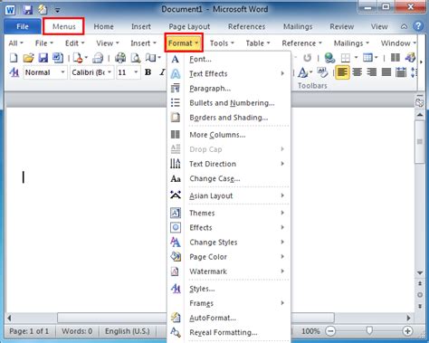 where is picture tools format tab in word