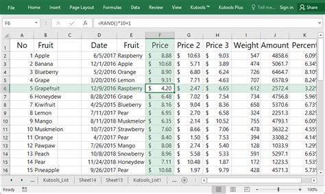 where is reading layout in excel