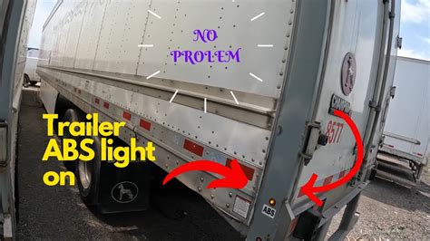 where is the abs light on a semi trailer