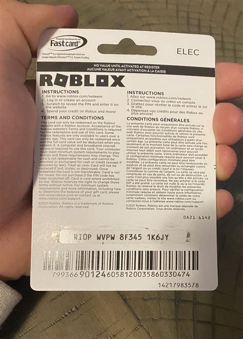 where is the code located on a roblox gift card