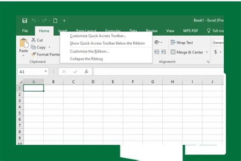 where is the quick access toolbar in excel