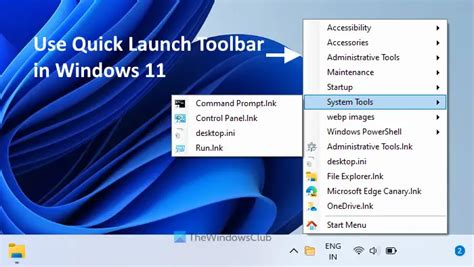 where is the quick access toolbar in windows 11
