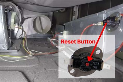 where is the reset button on a bosch dryer