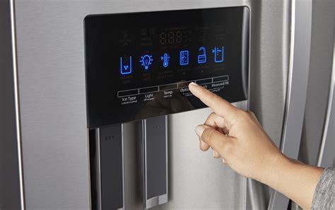 where is the reset button on a fridge
