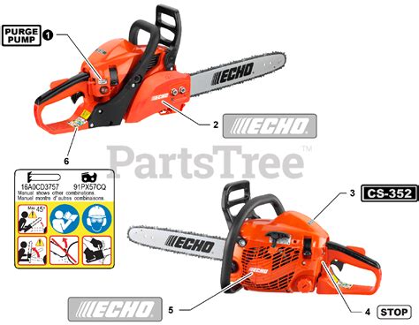 where is the serial number on a echo chainsaw