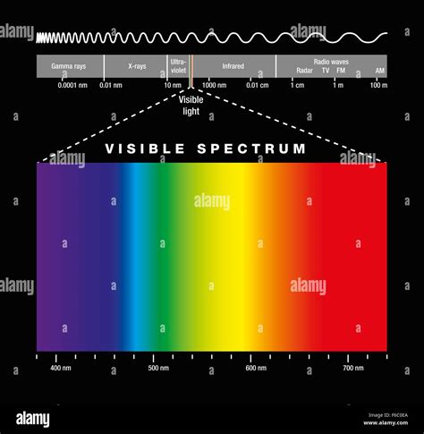where is the visible light on the electromagnetic spectrum