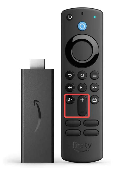 where is the volume button on firestick remote without