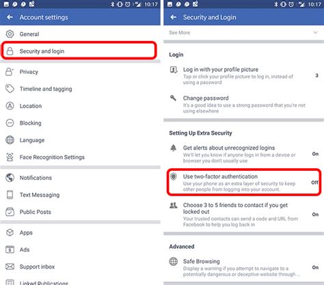 where to find authentication app for facebook