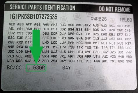 where to find gm paint code