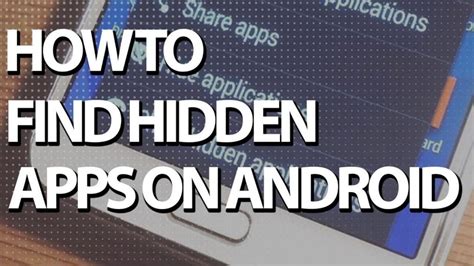 where to find hide apps on android