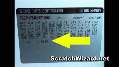 where to find paint code on 2014 chevy silverado