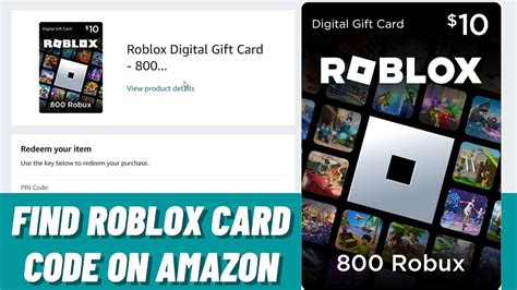 where to find roblox gift card code amazon