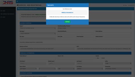 where to get reference code in dti
