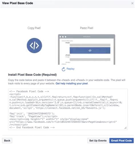 where to put facebook pixel code in wordpress