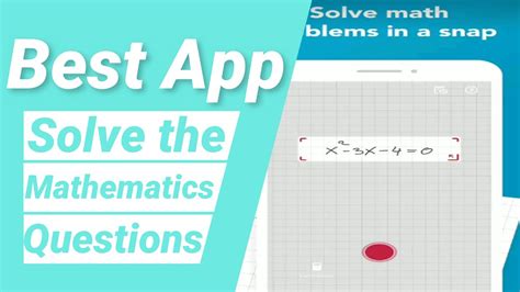 which app can solve math question