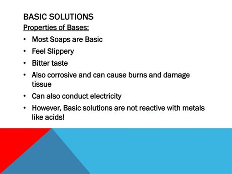 which base is present in soap solution
