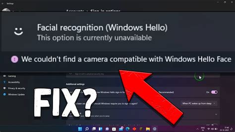 which camera is compatible with windows hello face