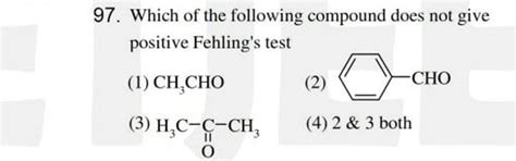 which compound does not give fehling test